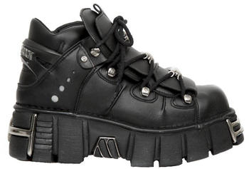 New Rock M-106-VS1 Unisex Lederboots schwarz Metal