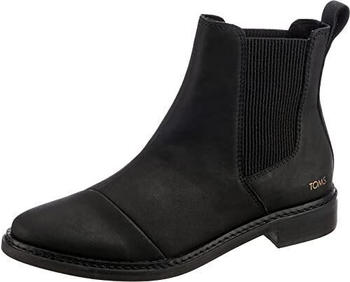 TOMS Shoes Charlie Chelsea- schwarzes Leder