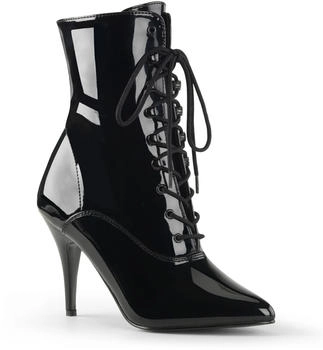 Pleaser VANITY-1020 Kurzschaft Stiefel schwarz pat