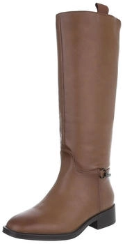 Ital Design Stiefel Reißverschluss Ital-Design 5676 hellbraun