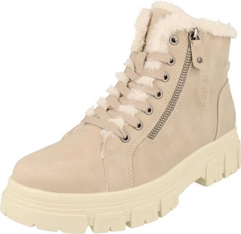 Tom Tailor Schn&uuml;rstiefelette beige