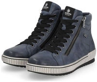 Schn&uuml;rboots REMONTE, Damen, Gr. 44, blau (dunkelblau), Leder, Lederimitat, Schuhe