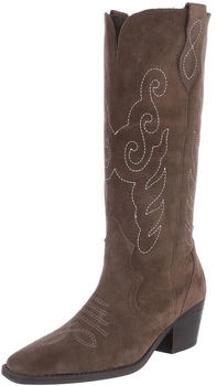 Ital Design Cowboyboots Reißverschluss 8487 hellbraun