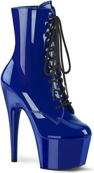 Pleaser Pleaser Plateau Schnürstiefeletten ADORE-1020 royalblau Lack Pleaser Pleaser Plateau Schnürstiefeletten ADORE-1020 royalblau Lack