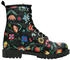 DOGO Black Long Boots Go Back To Being Yourself Damen Schnürboots vegan schwarz blau