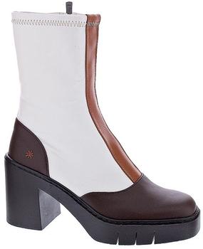 Art 1973 Bern Oxford-Stiefel braun cremefarben
