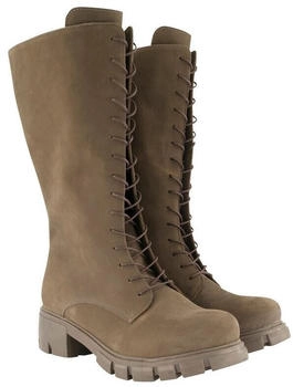 Ulla Popken Lederstiefel XL-Schaft Zipper Weite H