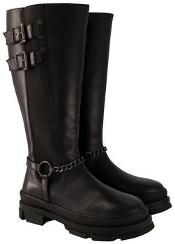 Ulla Popken Lederstiefel Kette Wechselfußbett