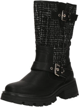 MUSTANG Damen Stiefel schwarz naturweiß