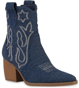 VAN HILL Cowboy Boots 837779 dunkelblau