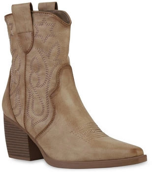 VAN HILL Cowboy Boots Bequeme Schuhe khaki 837779
