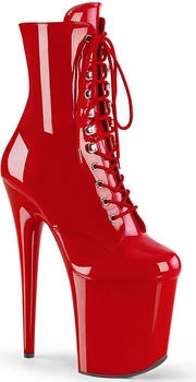Pleaser FLAMINGO-1020 Stiefelette rot
