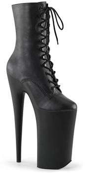 Pleaser Pleaser Skyscraper High-Heels Plateaustiefeletten schwarz Lederoptik Pleaser Pleaser Skyscraper High-Heels Plateaustiefeletten schwarz Lederoptik