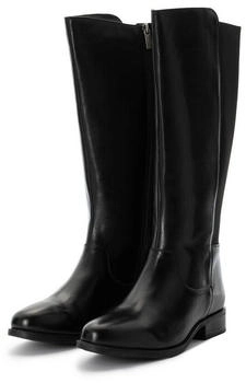 Sheego Weitschaftstiefel Stretch-Einsatz schwarz