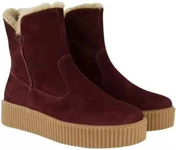 Ulla Popken Leder-Boots Lammfellfutter Wechselfußbett Weite H