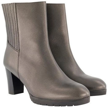 Ulla Popken Leder-Stiefeletten schwarz
