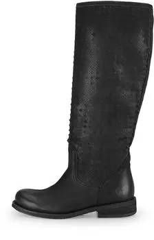 Felmini Veloursleder Stiefel schwarz
