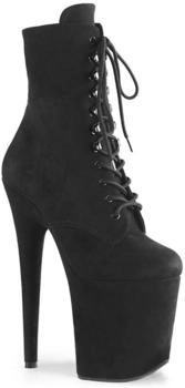 Pleaser FLAMINGO-1020FST High-Heels Platform black velour Pleaser FLAMINGO-1020FST High-Heels Platform black velour