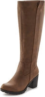 LASCANA Weitschaftstiefel Stiefel, Stiefelette, langer Stiefel, Blockabsatz, Cowboy