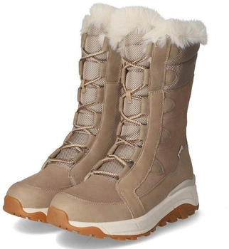 Rieker Evolution Damen Schnürstiefel beige grau-kombi