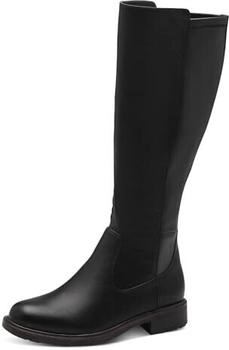 Jana Shoes Hohe Stiefel ohne Absatz Reißverschluss schwarz