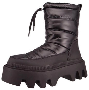 Buffalo Flora Puffer Vegan Stiefel schwarz 1622359