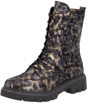 Remonte Dorndorf Schnürstiefel tiefschwarz holzbraun Leder