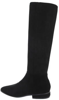 Ital Design Flache Stiefel Kunstleder schwarz MVP318-