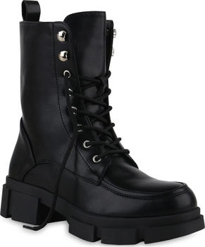 VAN HILL Schnürstiefelette Bequeme Schuhe schwarz 839727