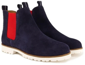 Ulla Popken Suede-Chelseaboots Wechselfußbett Weite H