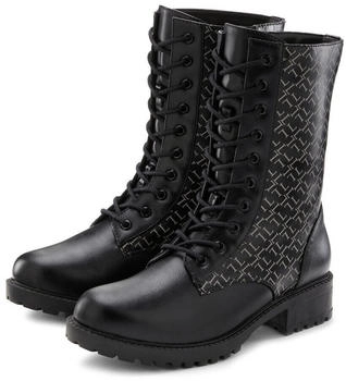 Lascana Schnürstiefelette grau schwarz