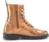 Lascana Stiefelette Metallic-Look bronzefarben