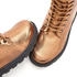 Lascana Stiefelette Metallic-Look bronzefarben