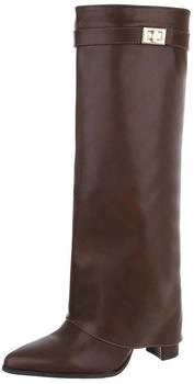 Ital Design Stiefel High-Heel Stiefel DES8063P- Kunstleder braun