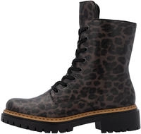 Rieker Schn&uuml;rboots Schn&uuml;rstiefelette, Profilsohle, mit kontrastfarbenem Sohlenrand