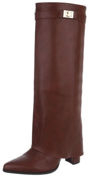 Ital Design Stiefel Reißverschluss 0291 weinrot