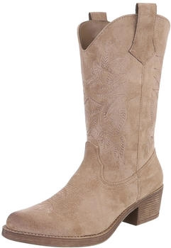 Ital Design Cowboyboots Reißverschluss 6810 hellbraun