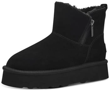 s.Oliver Winterstiefel Leder gefüttert schwarz