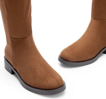 Dream Pairs Over-knee Boots kamel wildleder