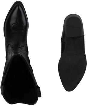 VAN HILL 840208 Cowboy Boots schwarz