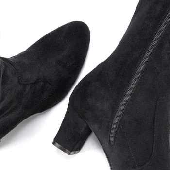 Lascana Overknee Boots Slouchy Boots schwarz