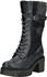 MUSTANG Faux Leather/Textile Lace-up Boots navy