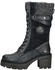 MUSTANG Faux Leather/Textile Lace-up Boots navy