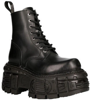 New Rock Military Techno Platform Boots (M-MILI084N-S5) schwarz