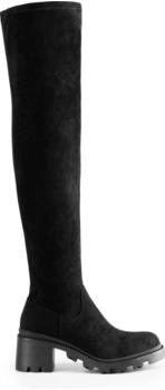 Dream Pairs Classic Over-the-knee Boots with Pointed Toe (SDOB2406W) schwarz wildleder