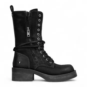 Windsor Smith Combat Boots schwarz