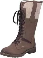 Rieker Schn&uuml;rstiefel, Winterstiefel, Blockabsatz, Warmfutter, mit...