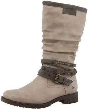 MUSTANG Elfi Winter Boots with Decorative Straps and Block Heel