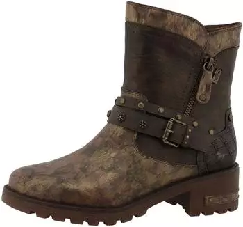 MUSTANG Ankle Boots with Decorative Buckles and Studs mehrfarbig