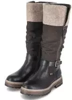 Winterstiefel RIEKER, Damen, Gr. 37, XL-Schaft, braun (dunkelbraun, schwarz,...